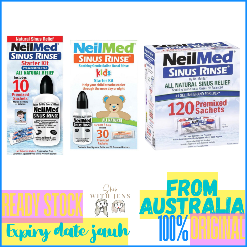Jual Neilmed Sinus Gentle Nasal Rinse Starter Kit Kids / Normal Adults ...