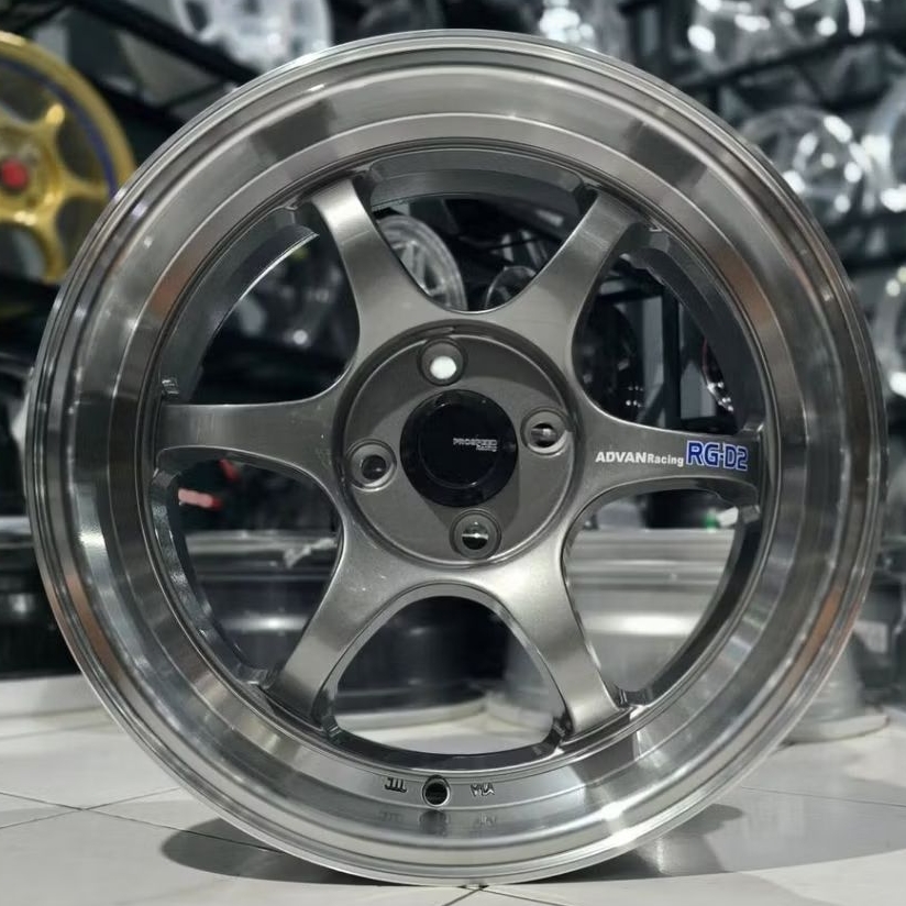 Jual velg mobil r16 pcd 4x100 lebar 7 velg advan rg d2 velg mobil r16 ...