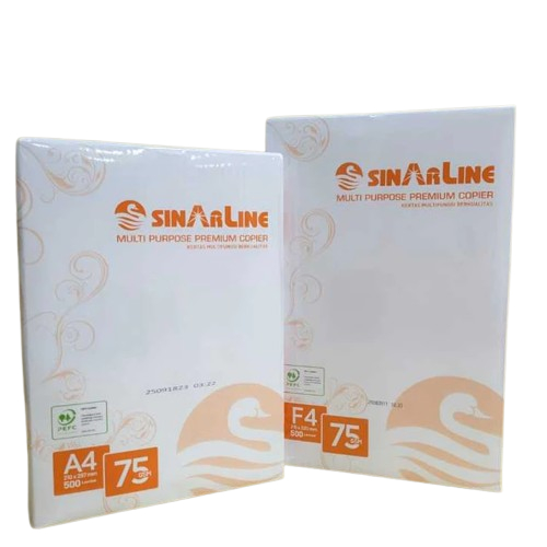 Jual KERTAS HVS PRINT SINARLINE A4 FOLIO F4 75GRAM KERTAS FOTOCOTY