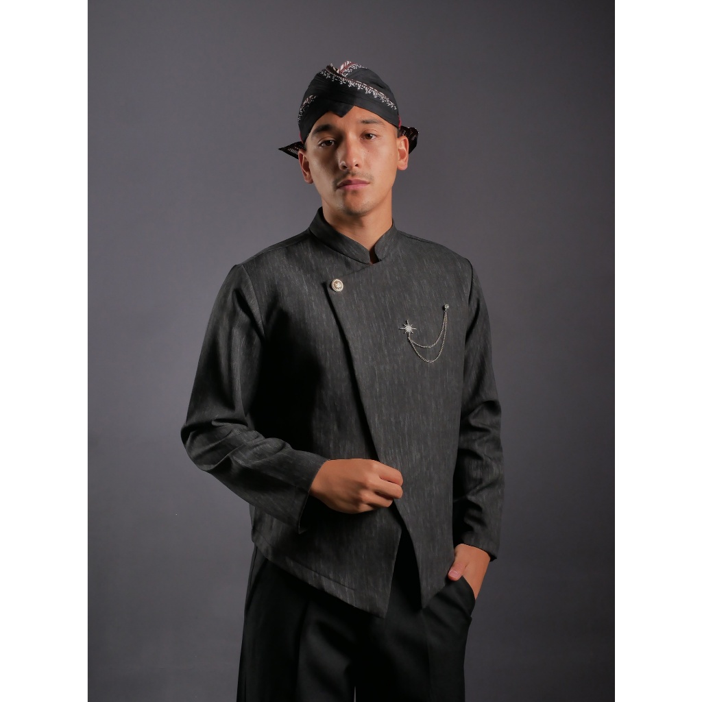 Jual Mubeng - Beskap Larap Semi Wool | Shopee Indonesia