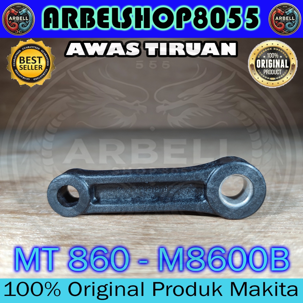 Jual STANG SEHER CONNECTING ROD PN 455157-6 MT860 M8600B MAKITA CONDROD ...