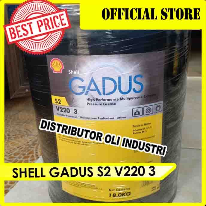 Jual SHELL GADUS S2 V220 3 ( 18 KG ) | Shopee Indonesia