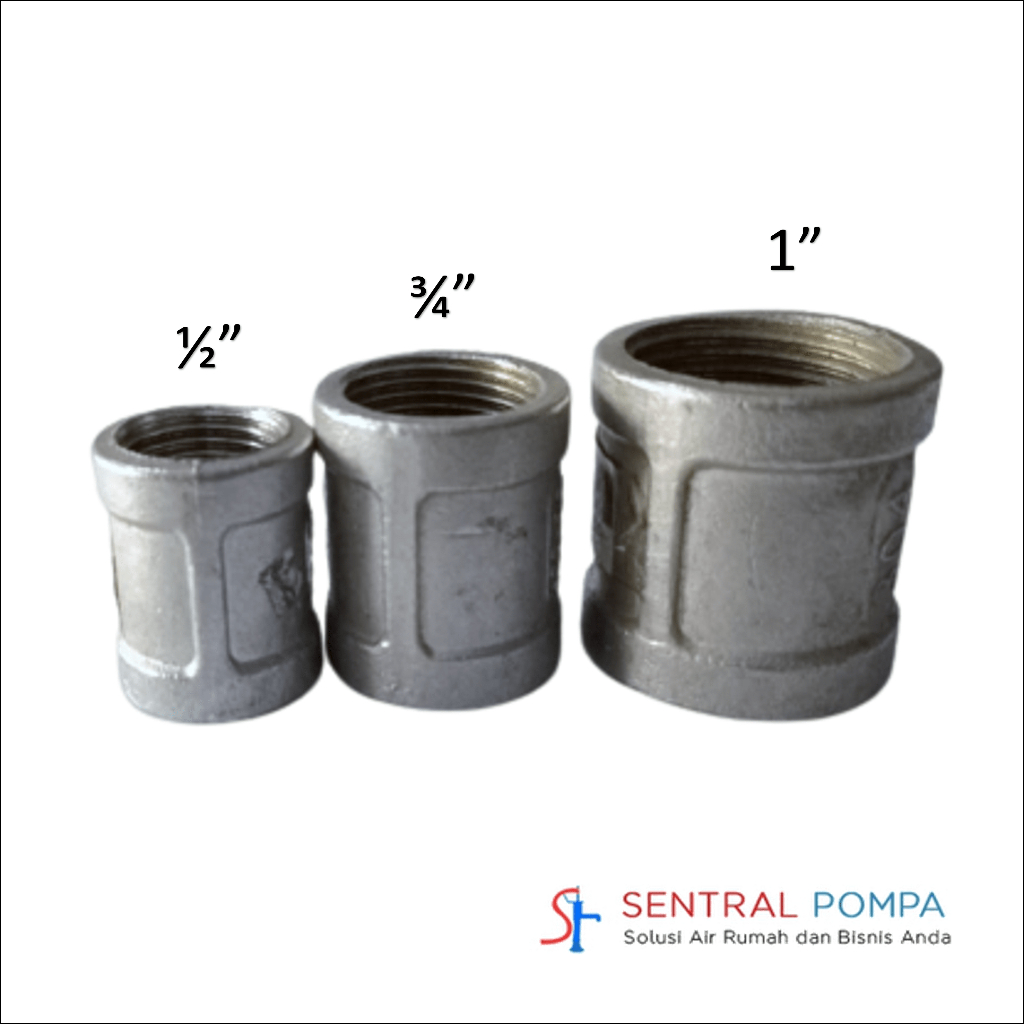 Jual Soket / Socket PAPS Fitting Besi Stainless SUS304 1