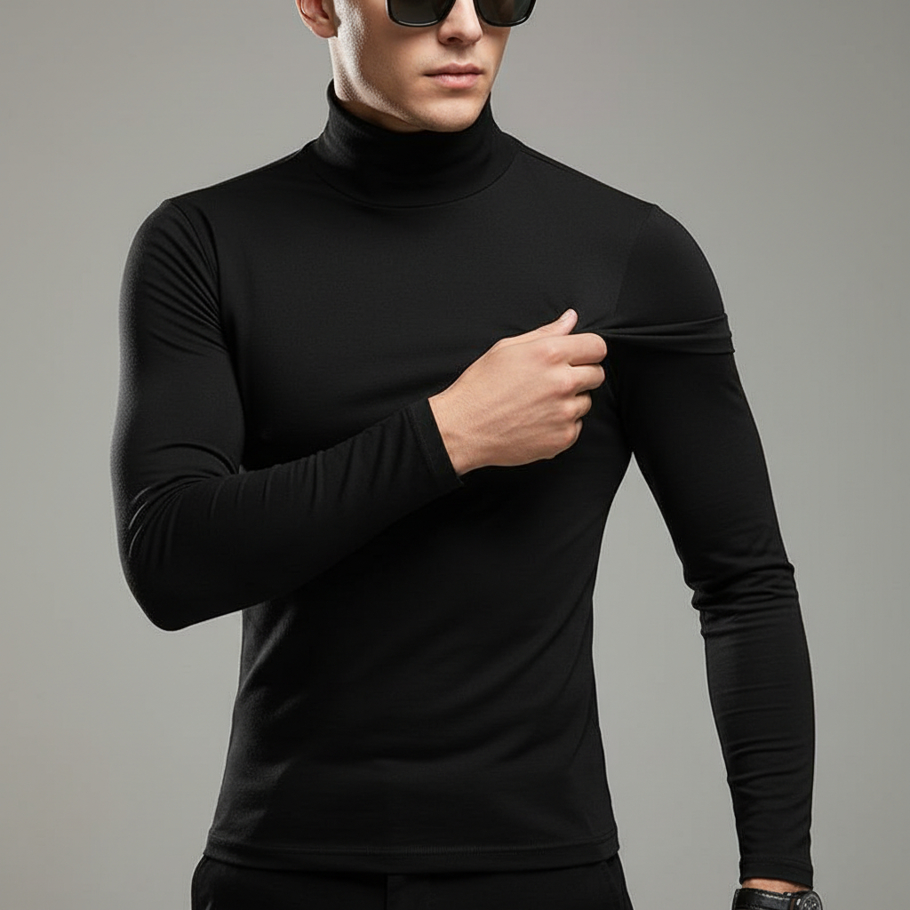 Jual Manset Pria Baju Mangset Tangan Panjang Kerah Tinggi Kaos Manset ...