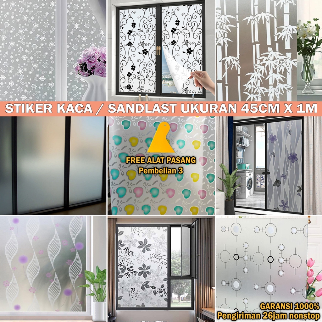 Jual Sticker Sandblast Terlengkap & Harga Terbaru Mei 2026 | Shopee ...