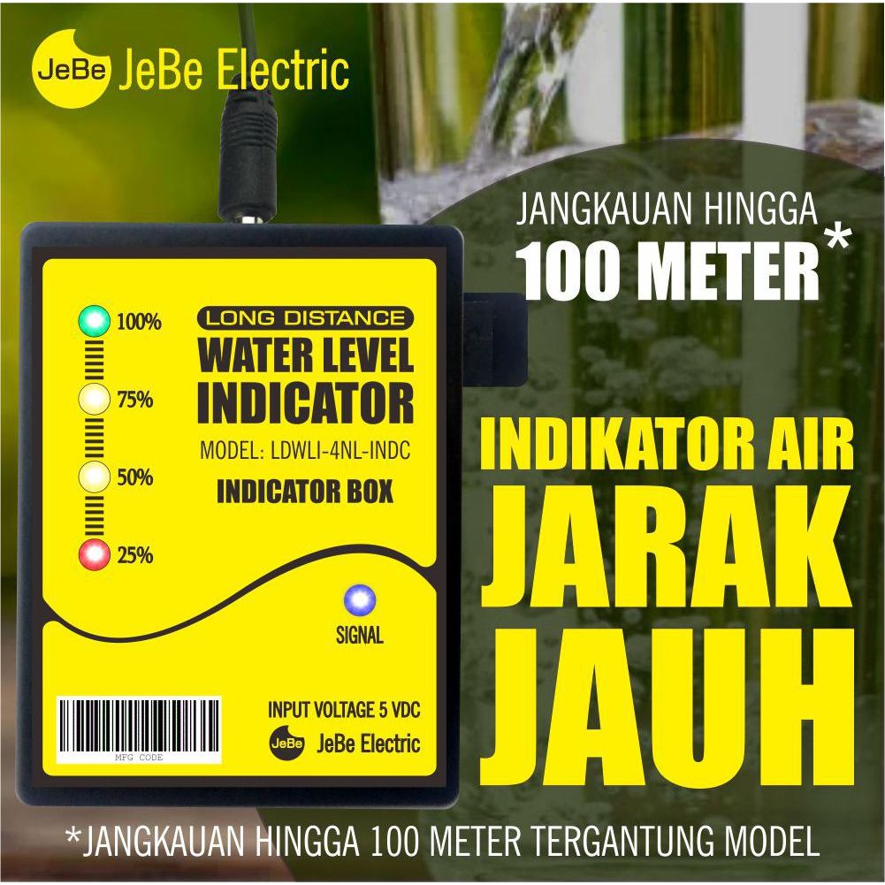 Jual Sensor level air_Indikator ketinggian air toren tandon jarak jauh ...