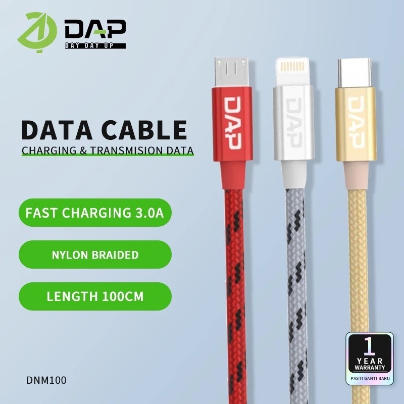 Jual DAP DN Series Kabel Data USB to Type-C / Micro / Lightning Fast ...