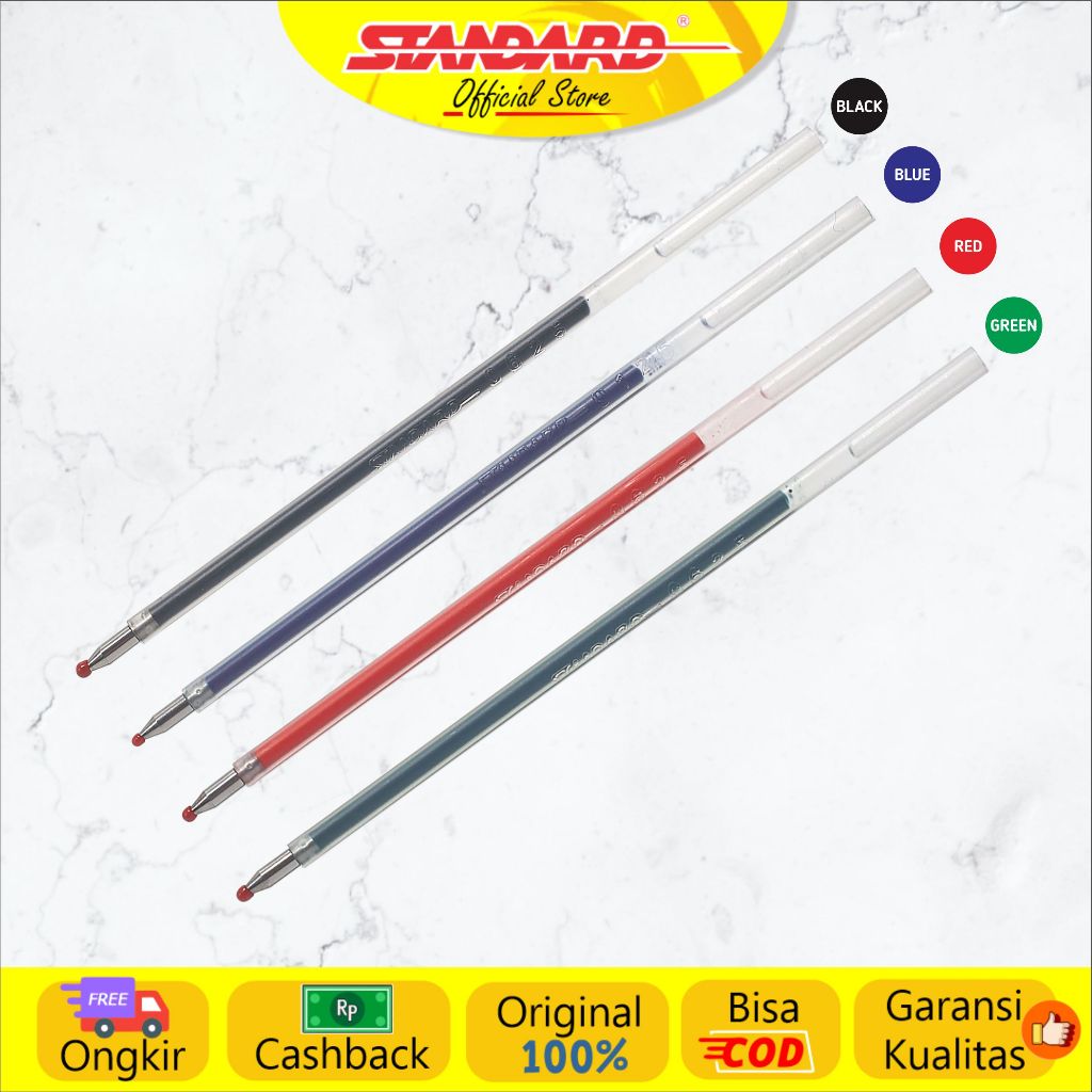 Standard - Refill Pulpen Quattro 0.5  / 0.7 - Gel  ( Isi Pulpen / Pena / Ballpoint ) (6)