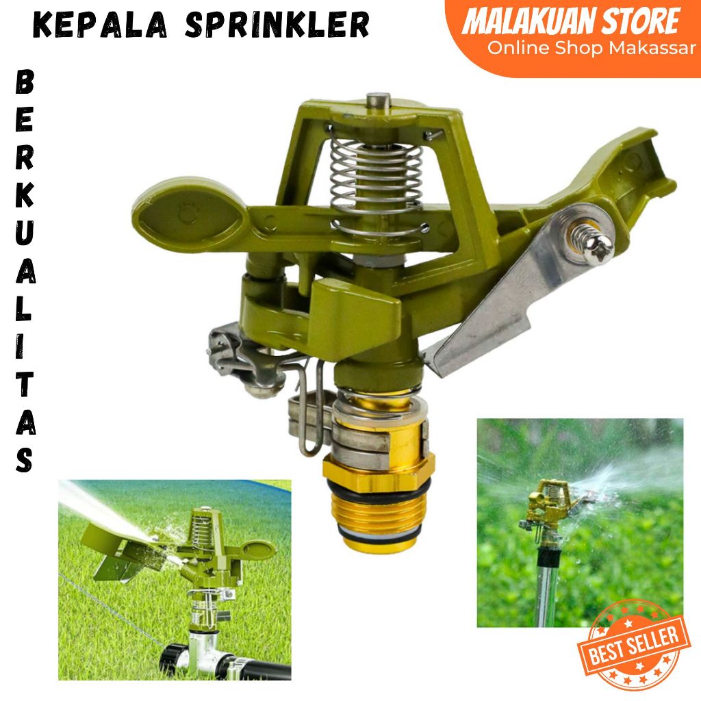 Jual Kepala Rotating Sprinkler Putar Spray Nozzle Air Irigasi Taman ...
