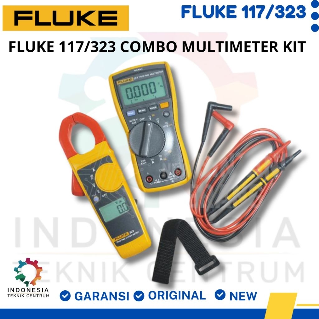 Jual FLUKE 117/323 COMBO MULTIMETER KIT | Shopee Indonesia