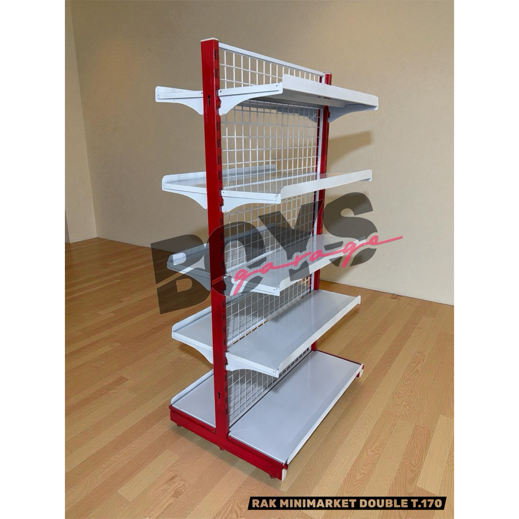Jual Rak Minimarket Double 5 Susun x2 T. 170 Rak Double minimarket ...