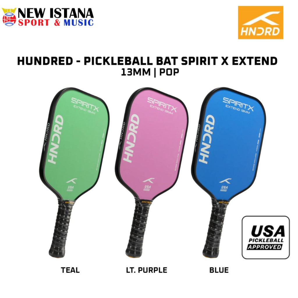 Jual Raket Pickleball Pickle Ball Hundred Spirit X Extend 13mm Pop ...