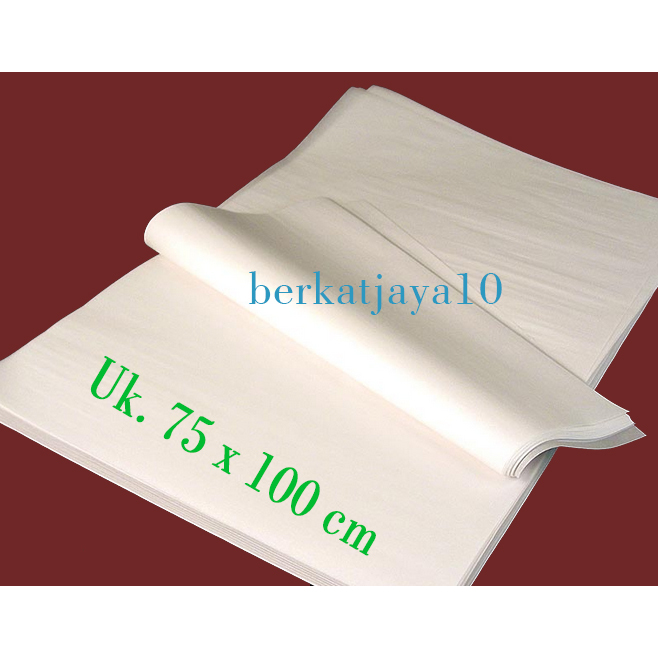 Jual Kertas Roti (5 LEMBAR) Uk. 75x100 cm Putih Kertas Minyak Baking ...