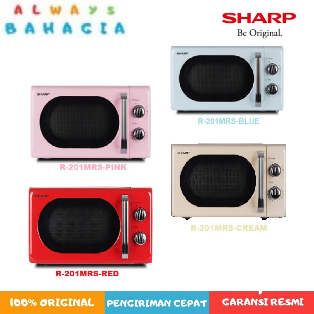 Jual SHARP R-201MRS Microwave Oven Solo RETRO 20L | Shopee Indonesia