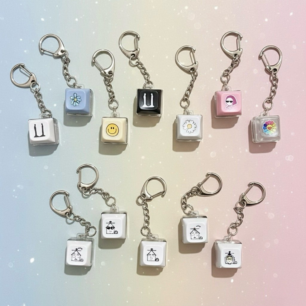 Jual G Dragon Peace Minus One Keyboard Keycaps Keychain Fidget Keyboard ...