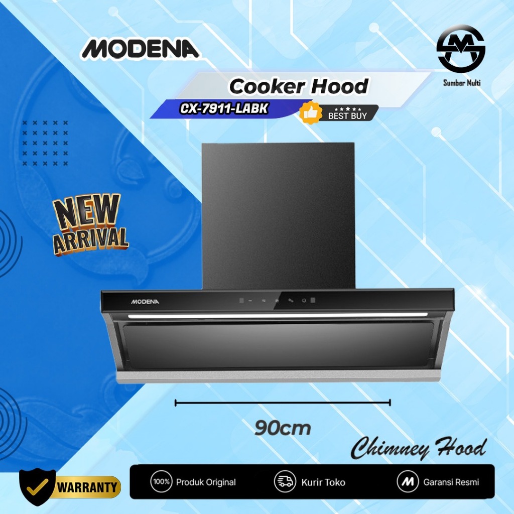 Jual Modena Cooker Hood Chimney CX 7917 LABK / 7917LABK / CX7917LABK ...