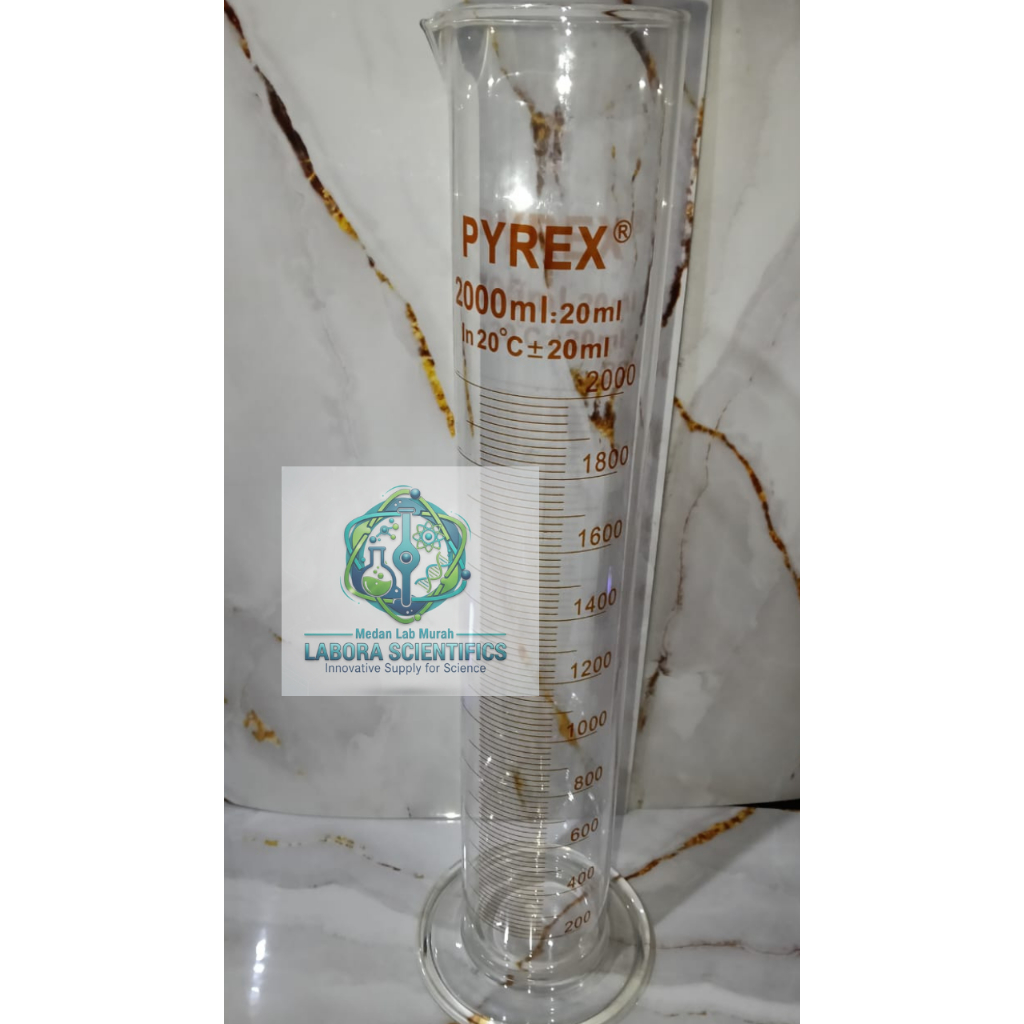 Jual Gelas Ukur Pyrex 2000 ml , Gelas Ukur Pyrex 2 L / Measuring ...