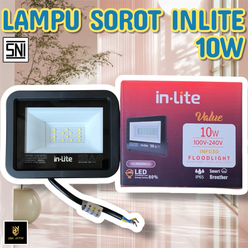 Jual INLITE INF030 10W LAMPU SOROT LAMPU TEMBAK OUTDOOR PUTIH | Shopee ...