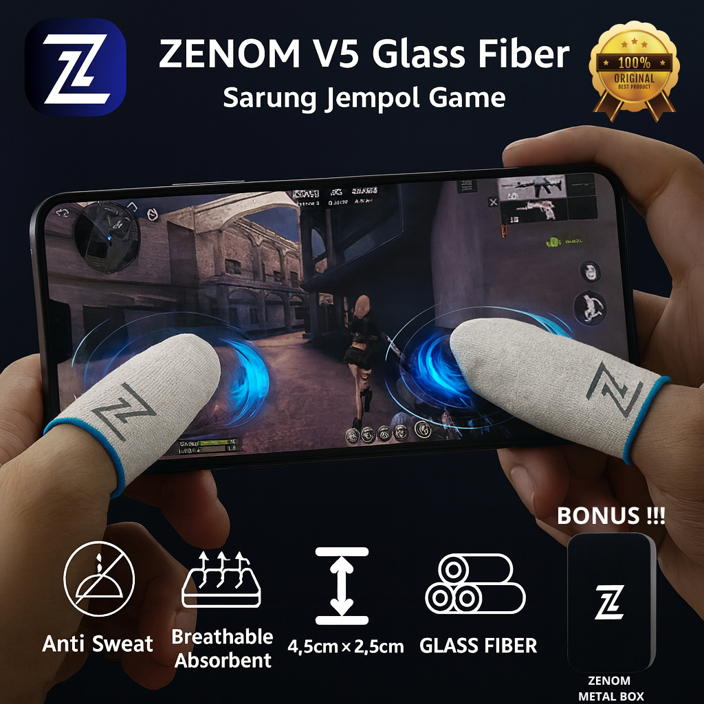 Jual ZENOM V5 Sarung Jempol Gaming PRO Edition Glass Fiber Super ...