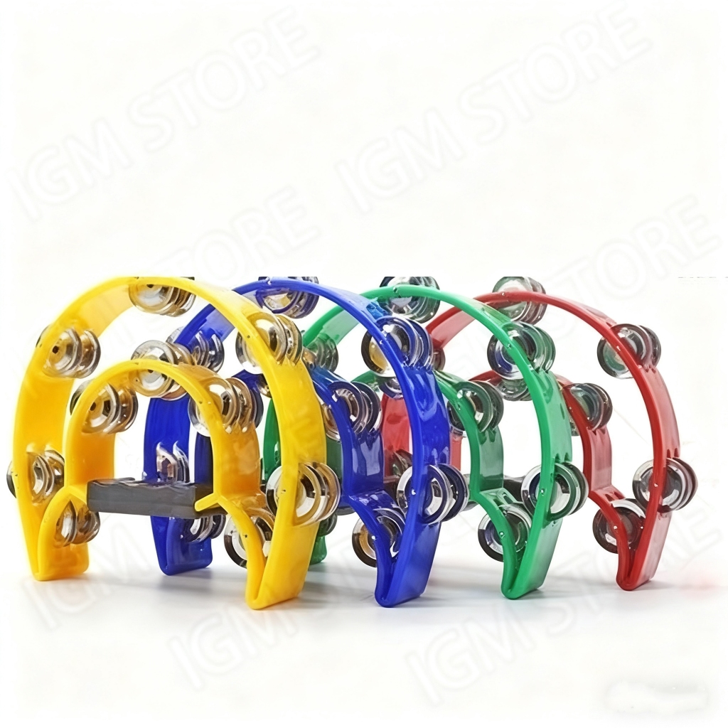 Jual Alat Musik Tamborin Tambourine Double Ring Kecrekan Tambourine ...
