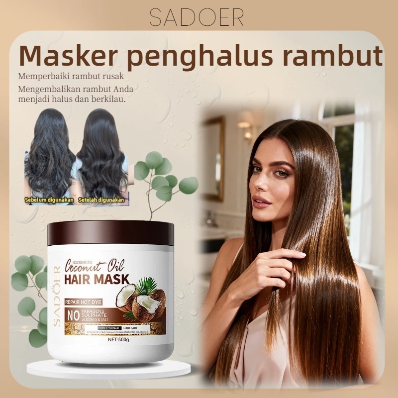 Jual Masker Rambut Minyak Kelapa SADOER, Kondisioner Bernutrisi ...