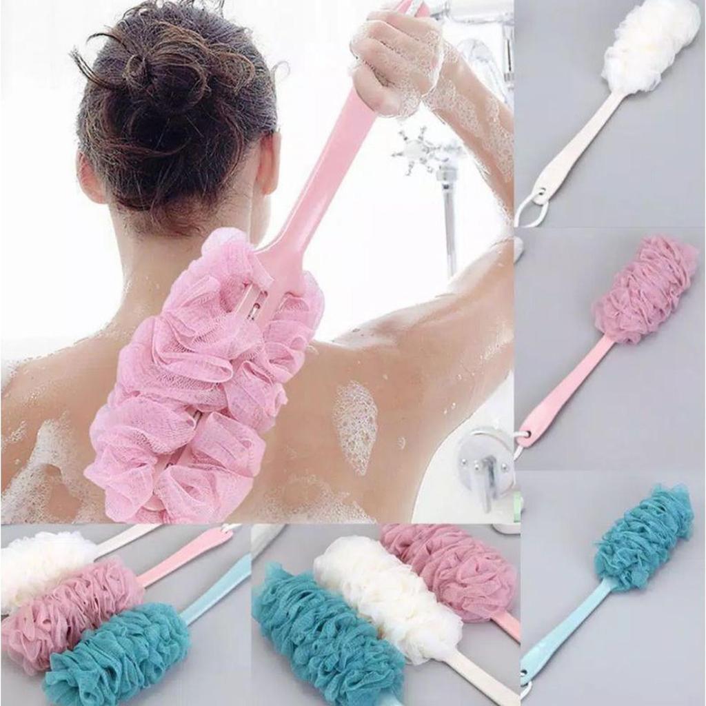 Jual Shower Puff Gosok Punggung Gagang Panjang - Spons Tongkat Puff ...