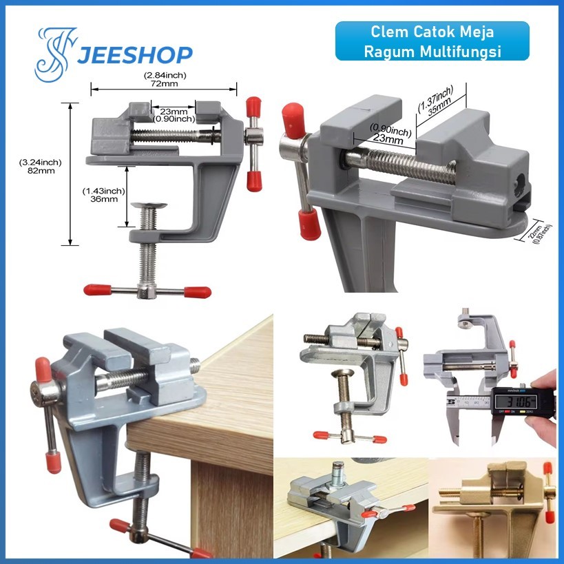 Jual Klem Catok Ragum Catok Meja Bench Clamp Holder Ragum Vise Bench ...