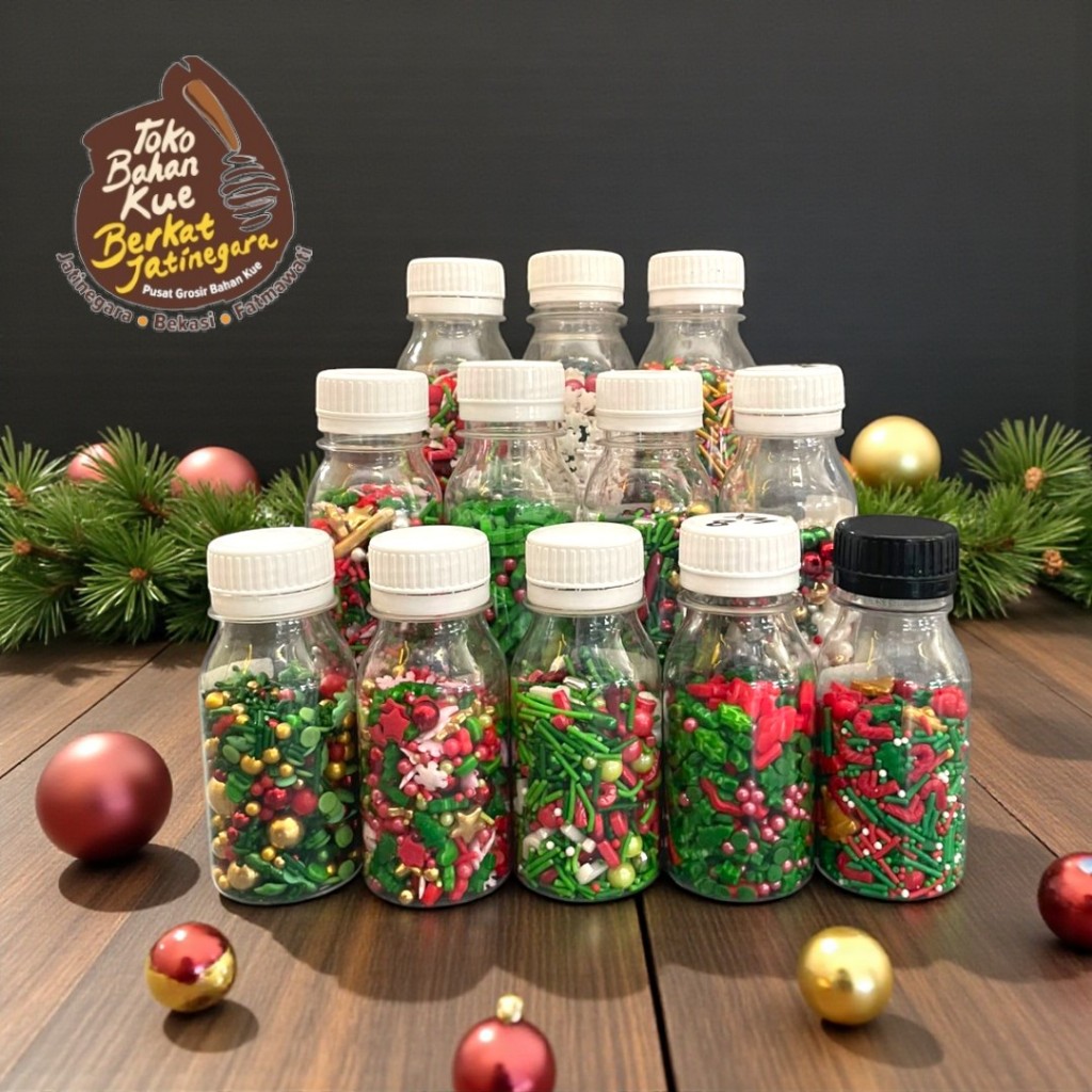 Jual SPRINGKLE CHRISTMAS KEMASAN 50 GR/ HIASAN KUE | Shopee Indonesia