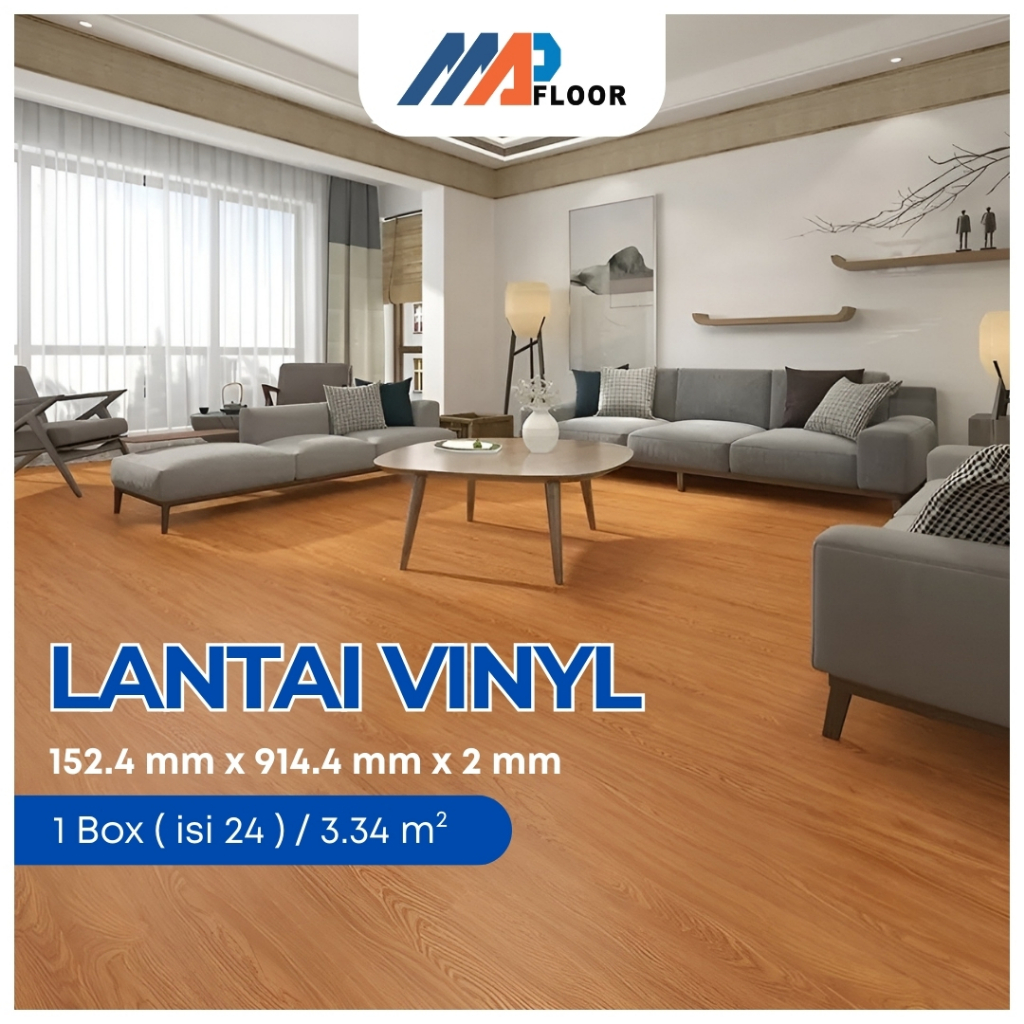 Jual MAP FLOOR - Vinyl Lantai Flooring Motif Kayu | Shopee Indonesia
