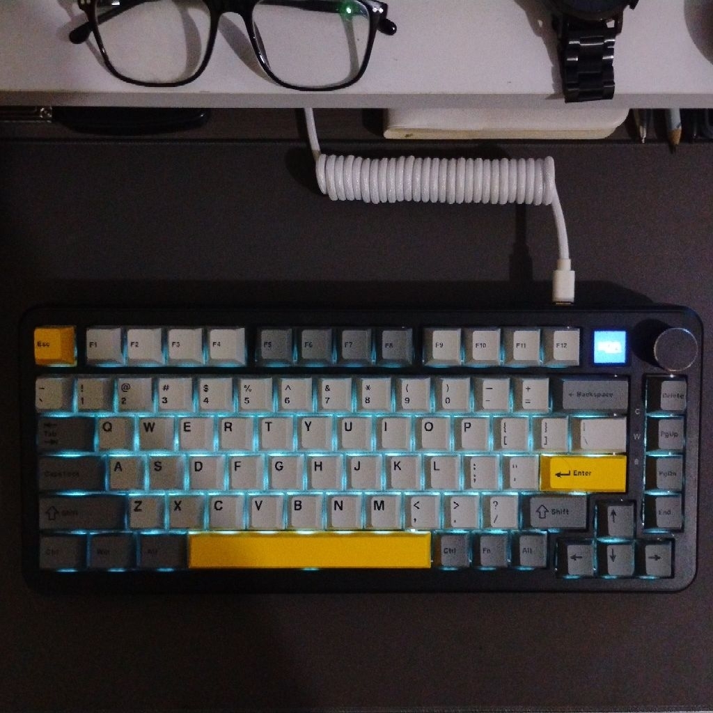 Jual Keyboard Ajazz Ak820 Max Plus Triple connection with Screen ...
