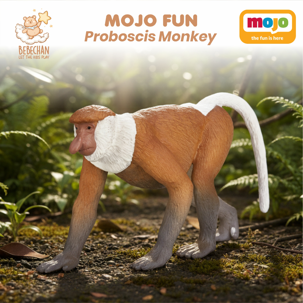 Jual BEBECHAN - Mojo Fun Proboscis Monkey Miniatur Hewan Action Figure ...