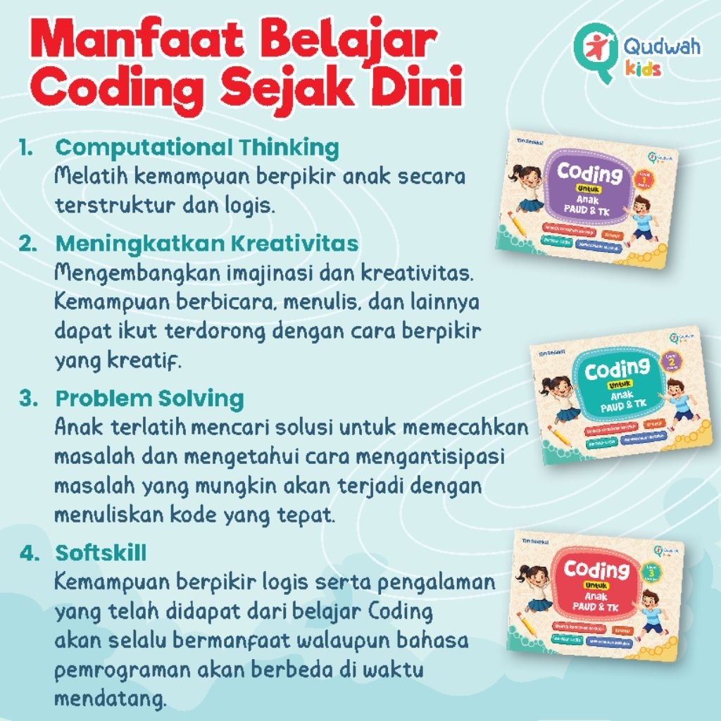 Jual Paket Coding untuk Anak Paud dan Tk || 3 Buku Coding untuk Anak ...