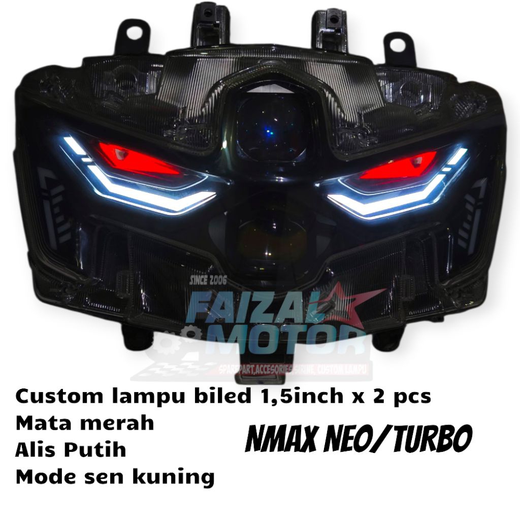 Jual LAMPU BILED NMAX TURBO NEO CUSTOM LAMPU NMAX NEO TURBO LAMPU BILED ...