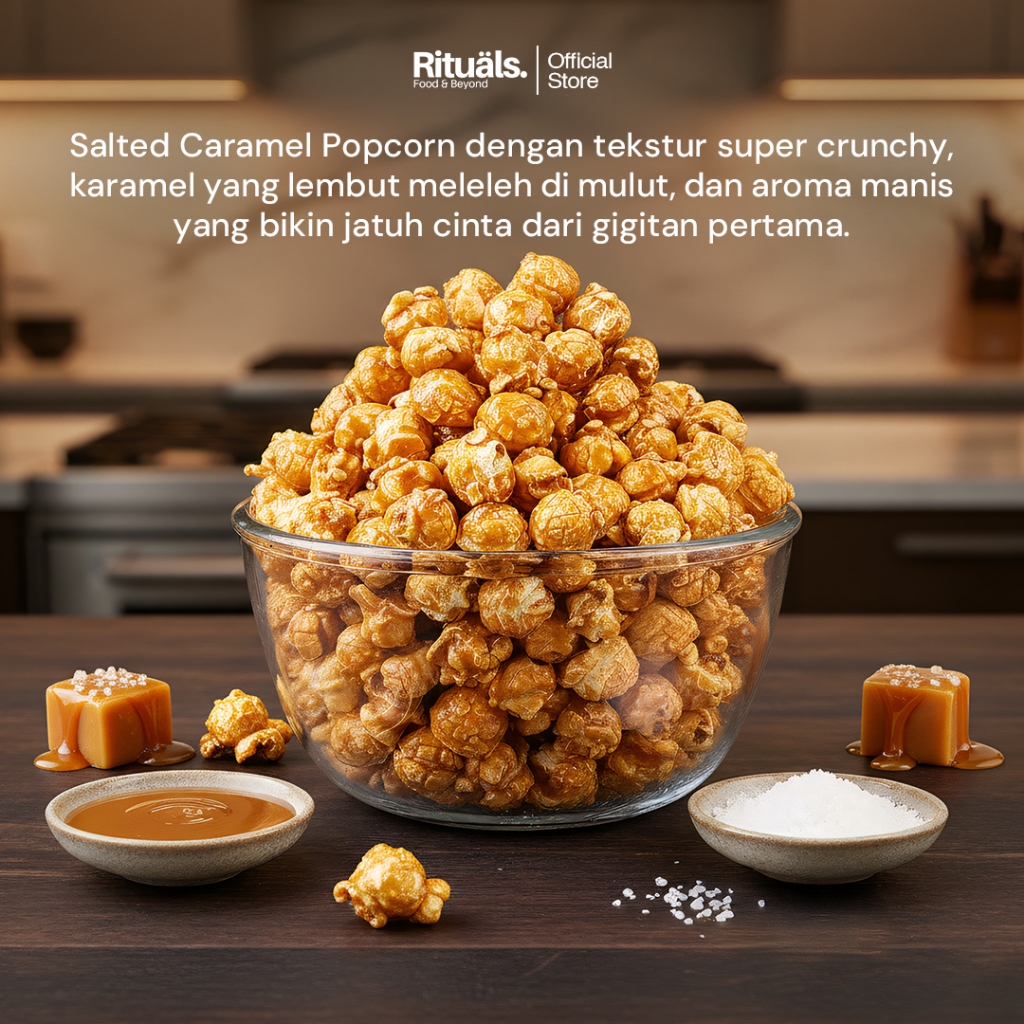 Jual Rituals Food Salted Caramel Popcorn 175gr Ukuran Large - Snack ...