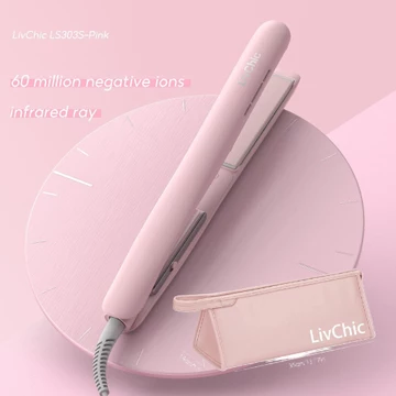 LivChic 2IN1 Catok Rambut Untuk Meluruskan Dan Keriting LS303 Ringan Alat Pengeriting