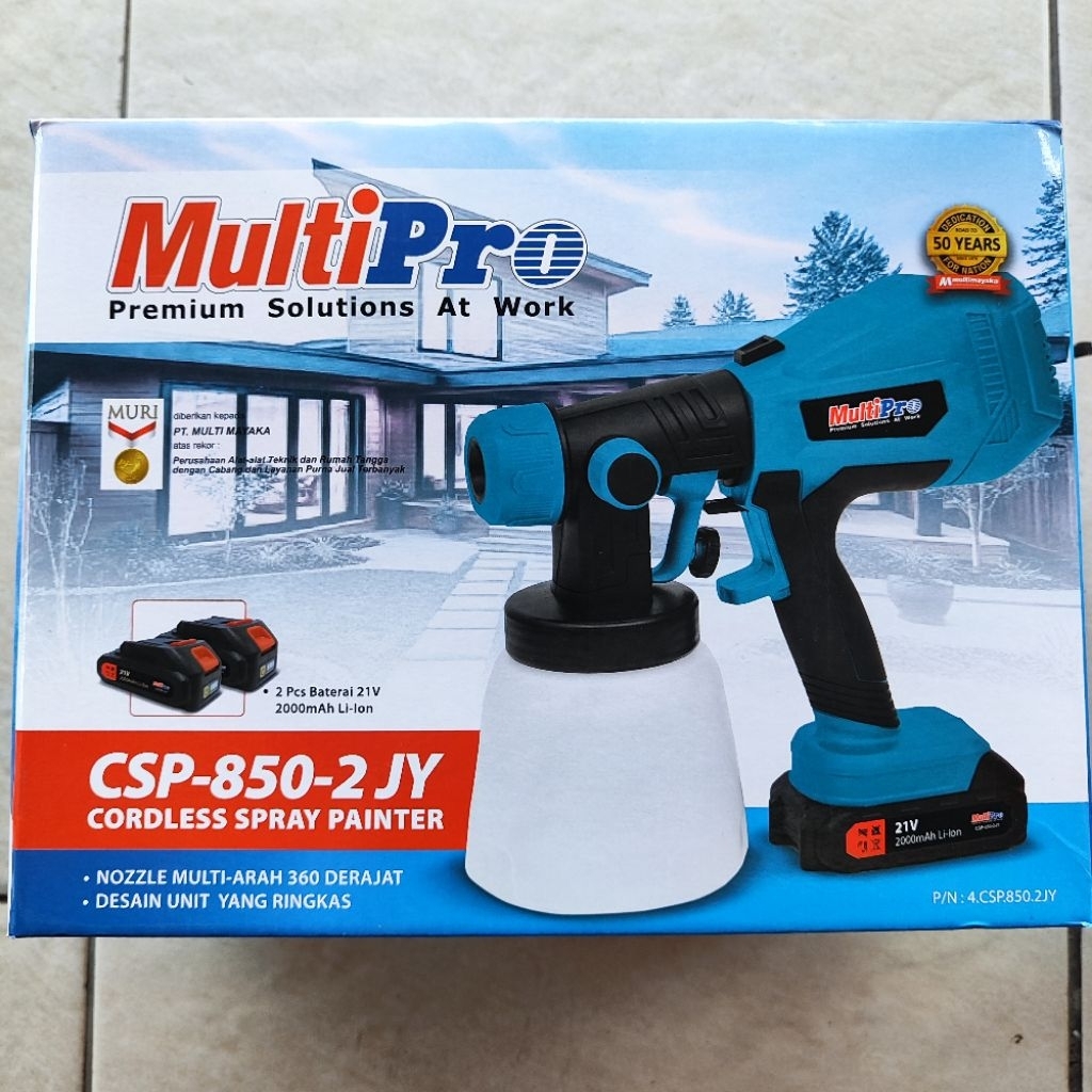Jual Multipro CSP-850-2 JY Cordless Battery Semprot Cat Air Minyak ...