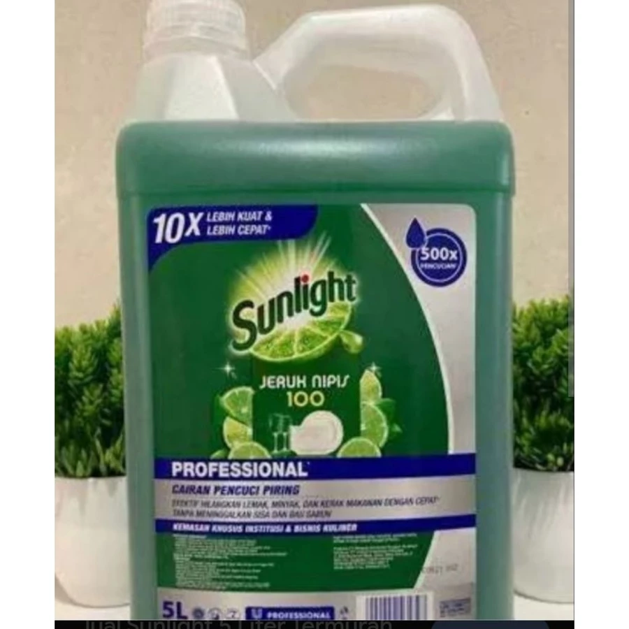 Kemasan sunlight professional jeruk nipis 5 liter asli