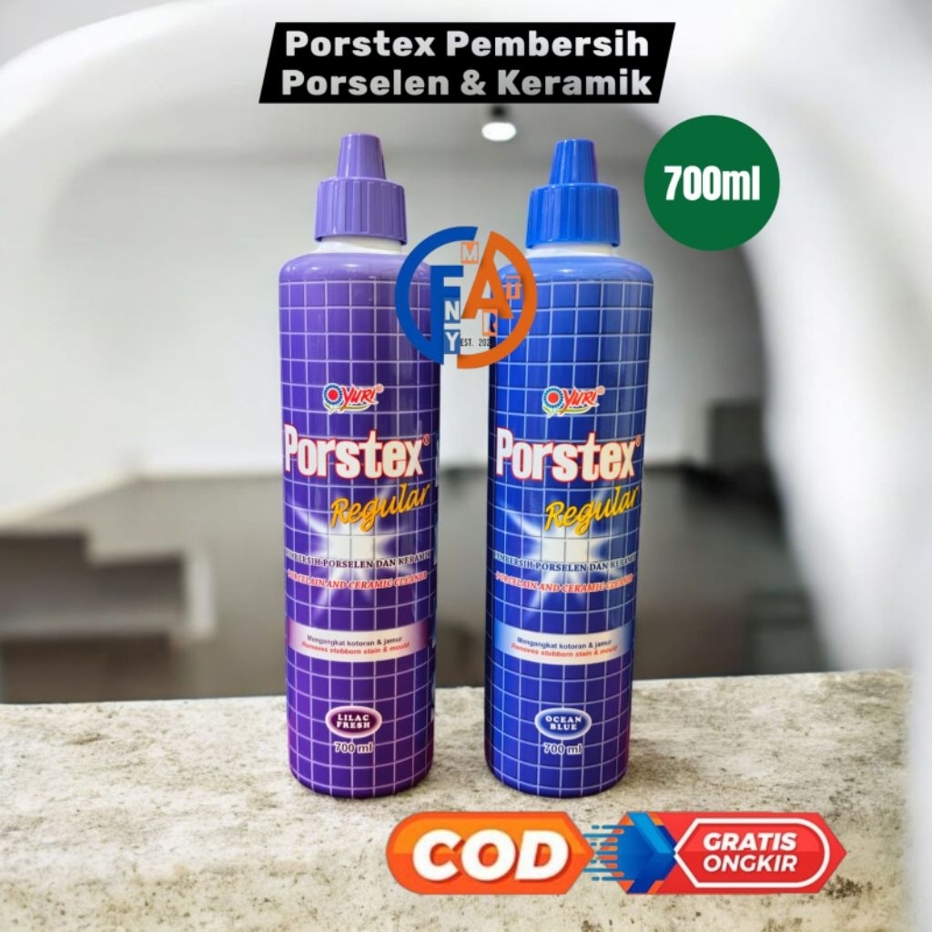 Jual Porstex Yuri Pembersih Lantai Keramik Toilete 700ml | Shopee Indonesia