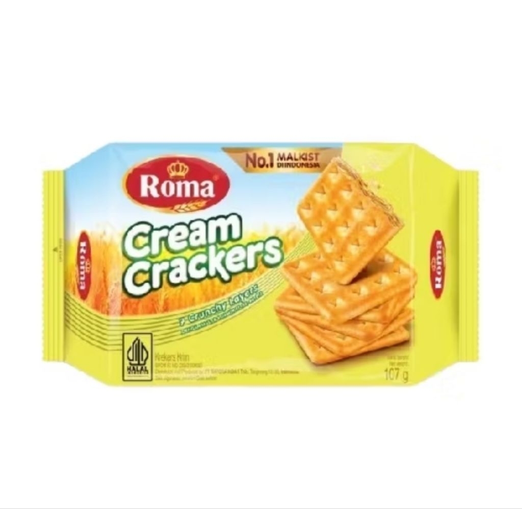 Jual ROMA CREAM CRACKERS DUS (20X107g) | Shopee Indonesia