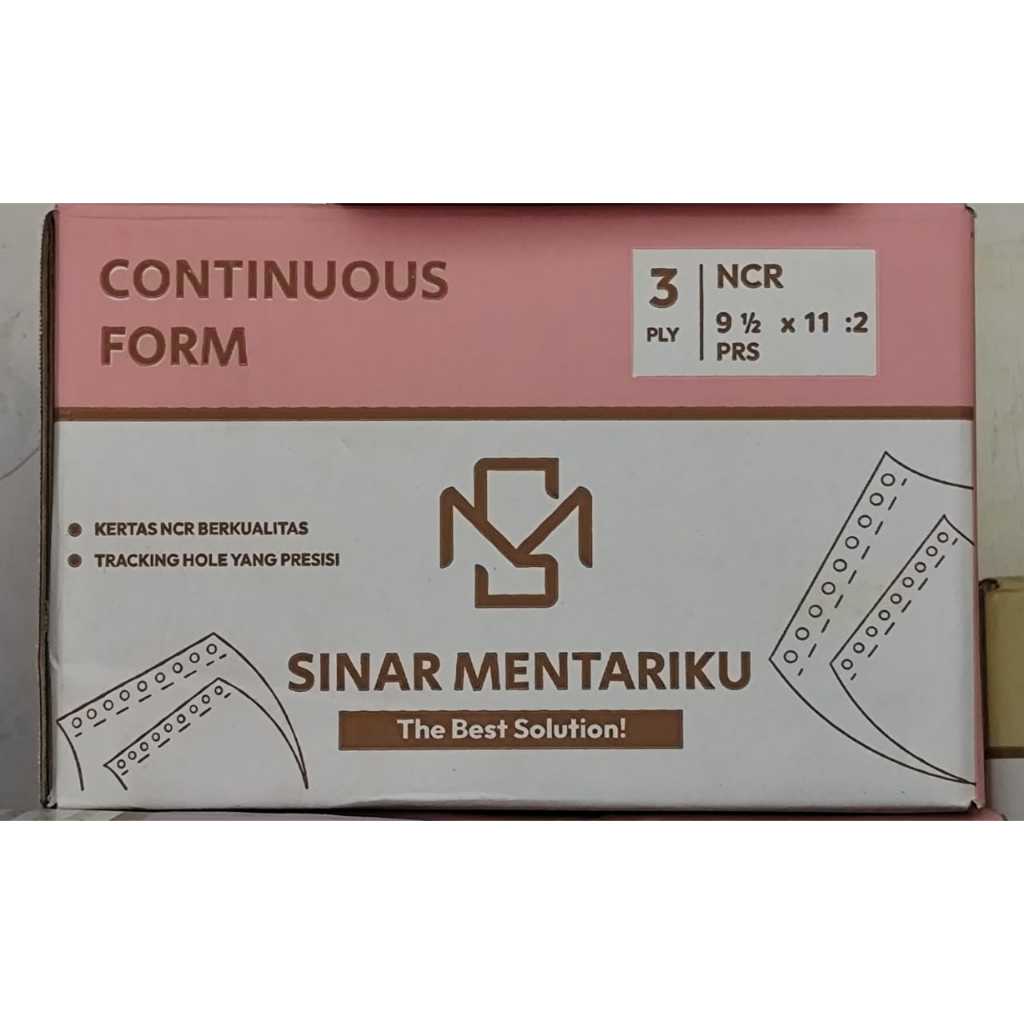 Jual 3 Ply Kertas Continuous Form Sinar Mentariku 9 1/2