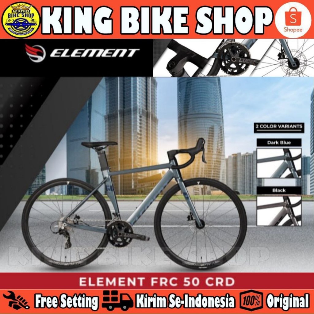 Jual Sepeda Balap Roadbike ELEMENT FRC 50 CRD Alloy 20 Speed Hidrolik ...