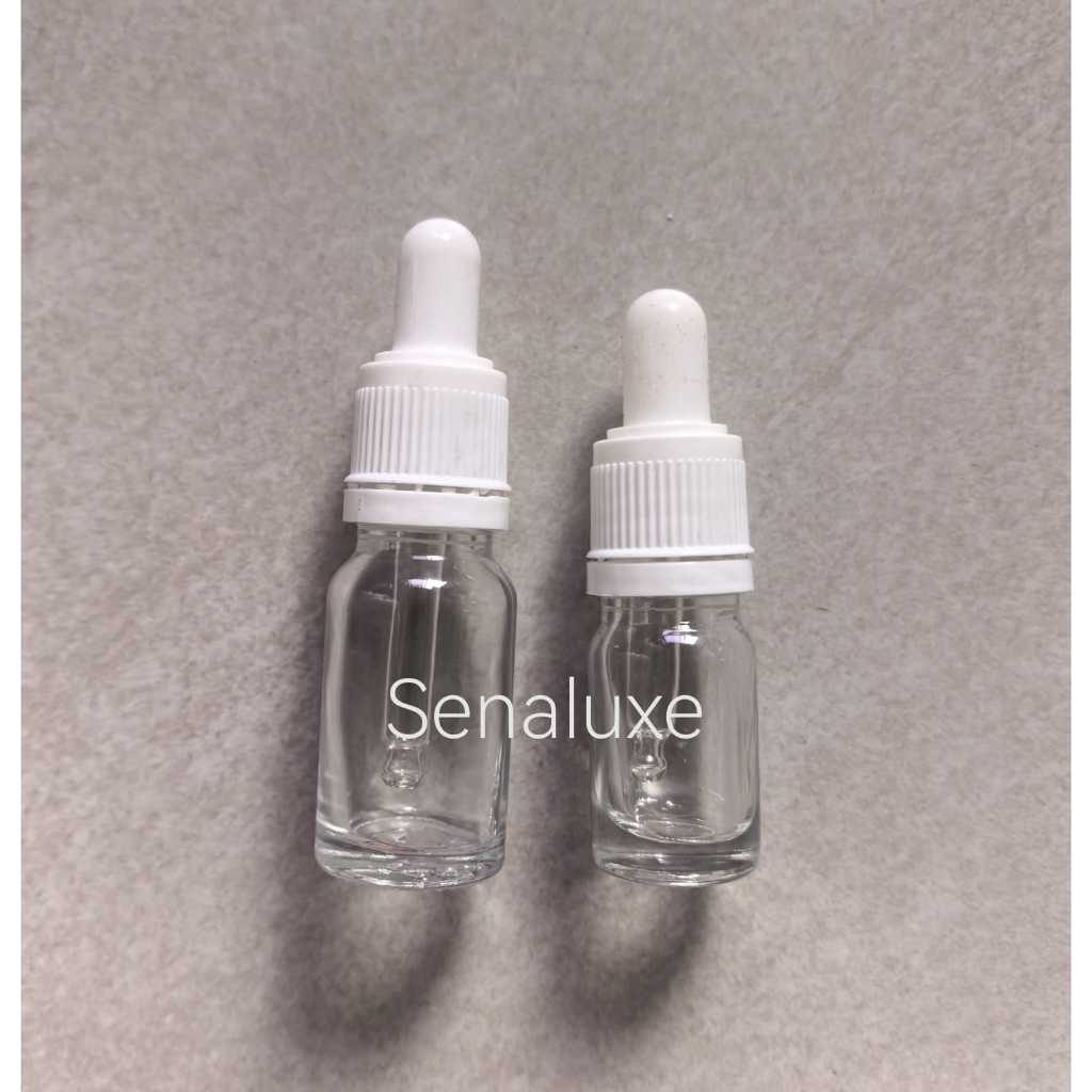 Jual Botol Pipet Kaca Clear Tebal 5 ml 10 ml Ring Putih Segel / Botol ...