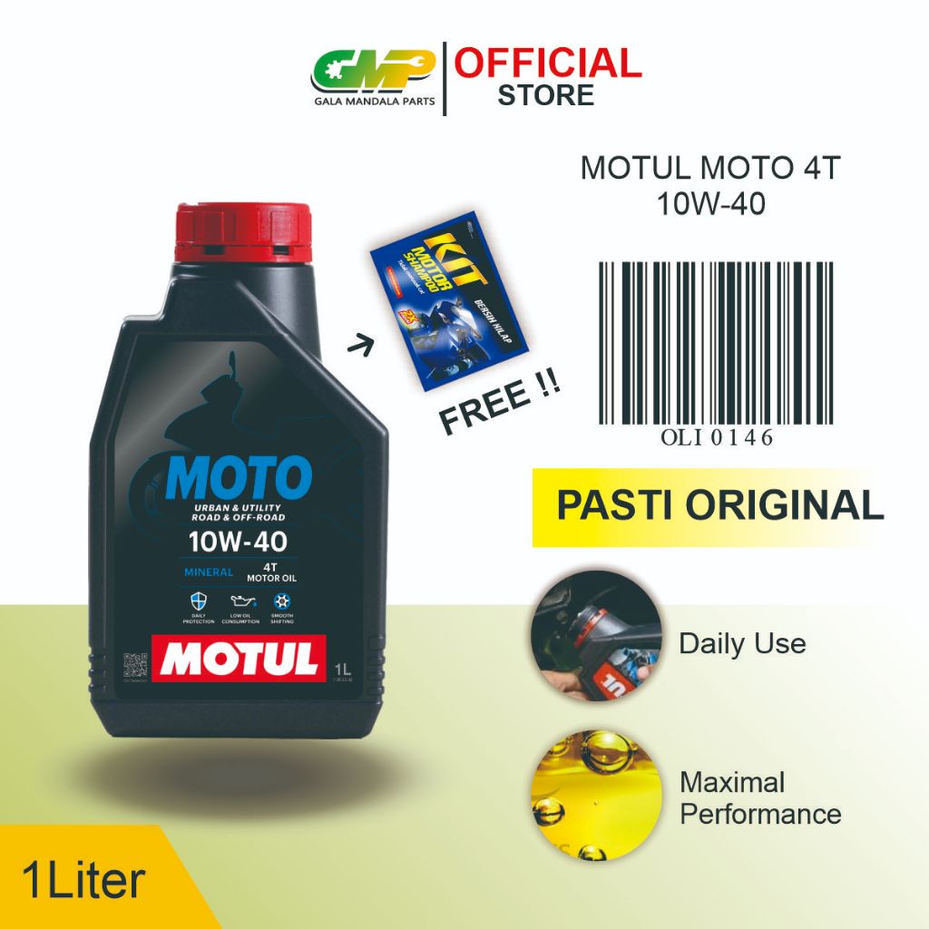 Jual Oli Motul Moto 1 Liter 4T 10w40 Oil 1000ml Motor Sport Trail ...