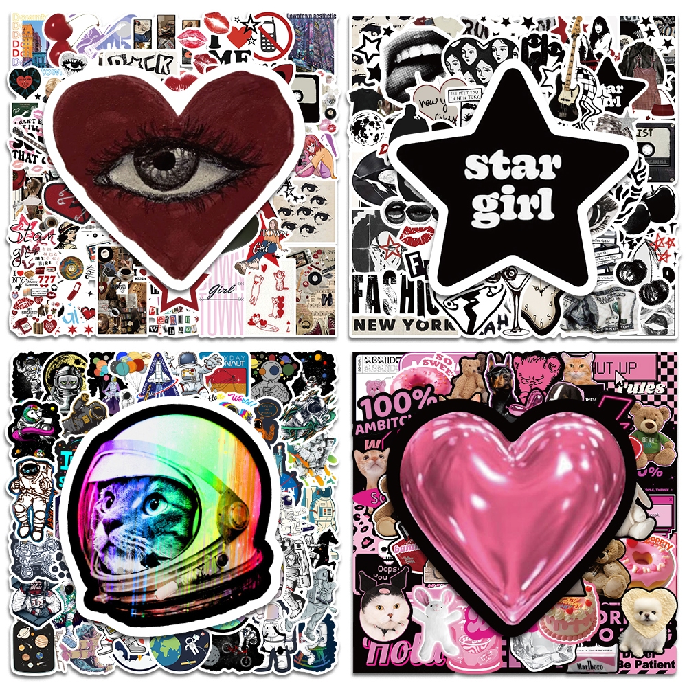 Jual COD!Stiker Kombinasi DIY Y2K Grafiti retro Stiker Tahan Air Cocok ...