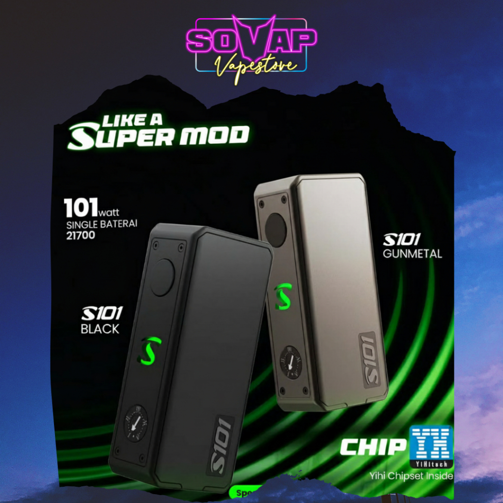 Jual SAN S101 MOD 101W Single Battery with YIHI CHIP Authentic | Shopee ...