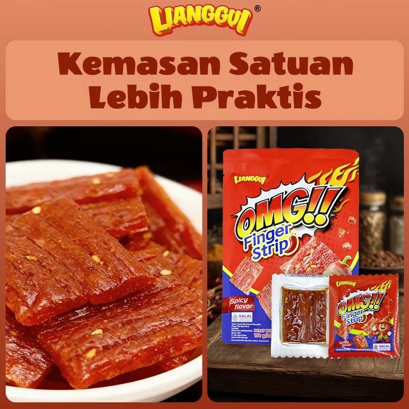 Jual [HALAL] Lianggui Snack Omg Finger Strip, Omg Lumpia Strip Rasa ...