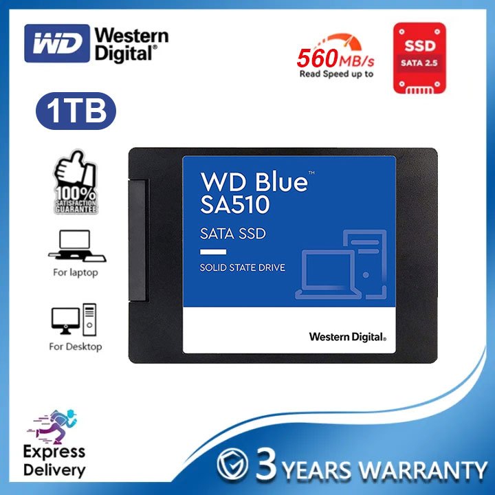 SSD WD Blue SA510 4To 2.5 SATA 560Mo/s + Acronis True Image