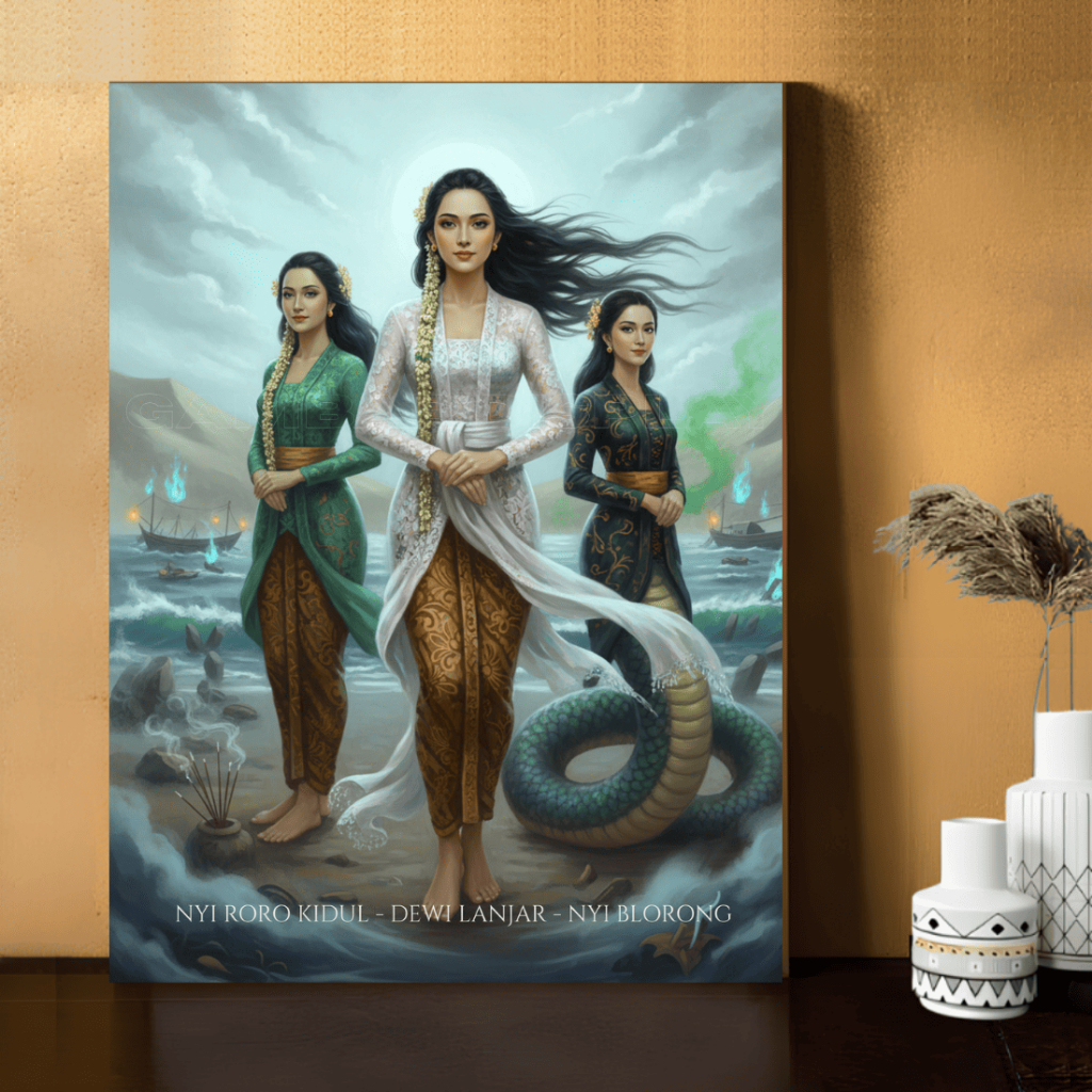 Jual Poster Nyi Roro Kidul Dewi Lanjar dan Nyi Blorong Hiasan Dinding ...