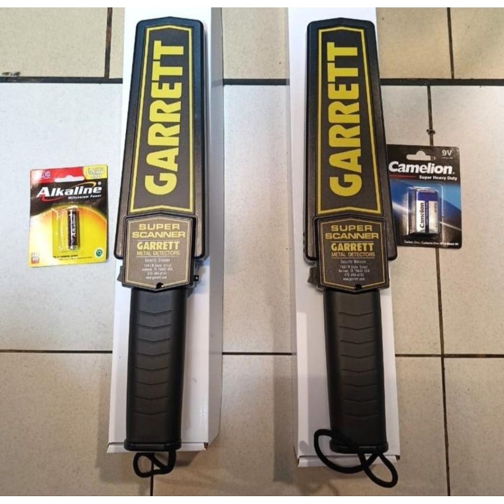 Jual GARRETT Super Scanner Handheld Metal Detector Origunal | Shopee ...