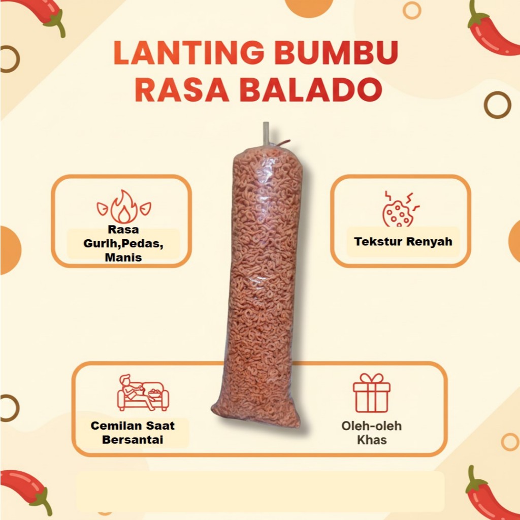 Jual 1 Ball Lanting Singkong Rasa Balado Lanting Bumbu Khas Kebumen ...